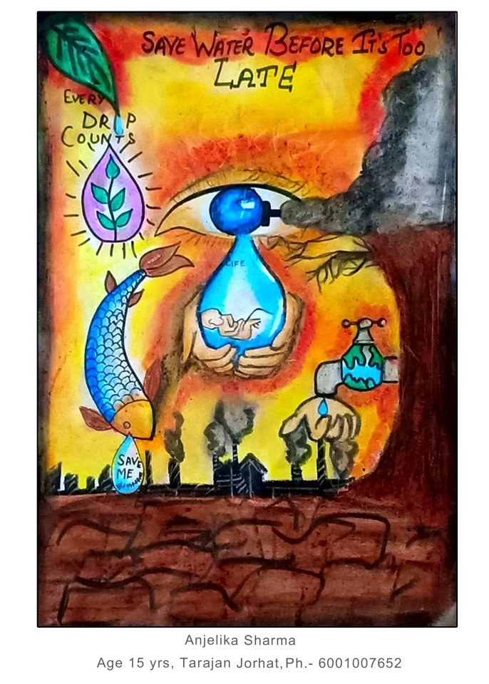 water drop dancing sticker poster|save water quotes|environment  poster|slogans|size:12x18 inch|multicolor Paper Print - Nature posters in  India - Buy art, film, design, movie, music, nature and educational  paintings/wallpapers at Flipkart.com